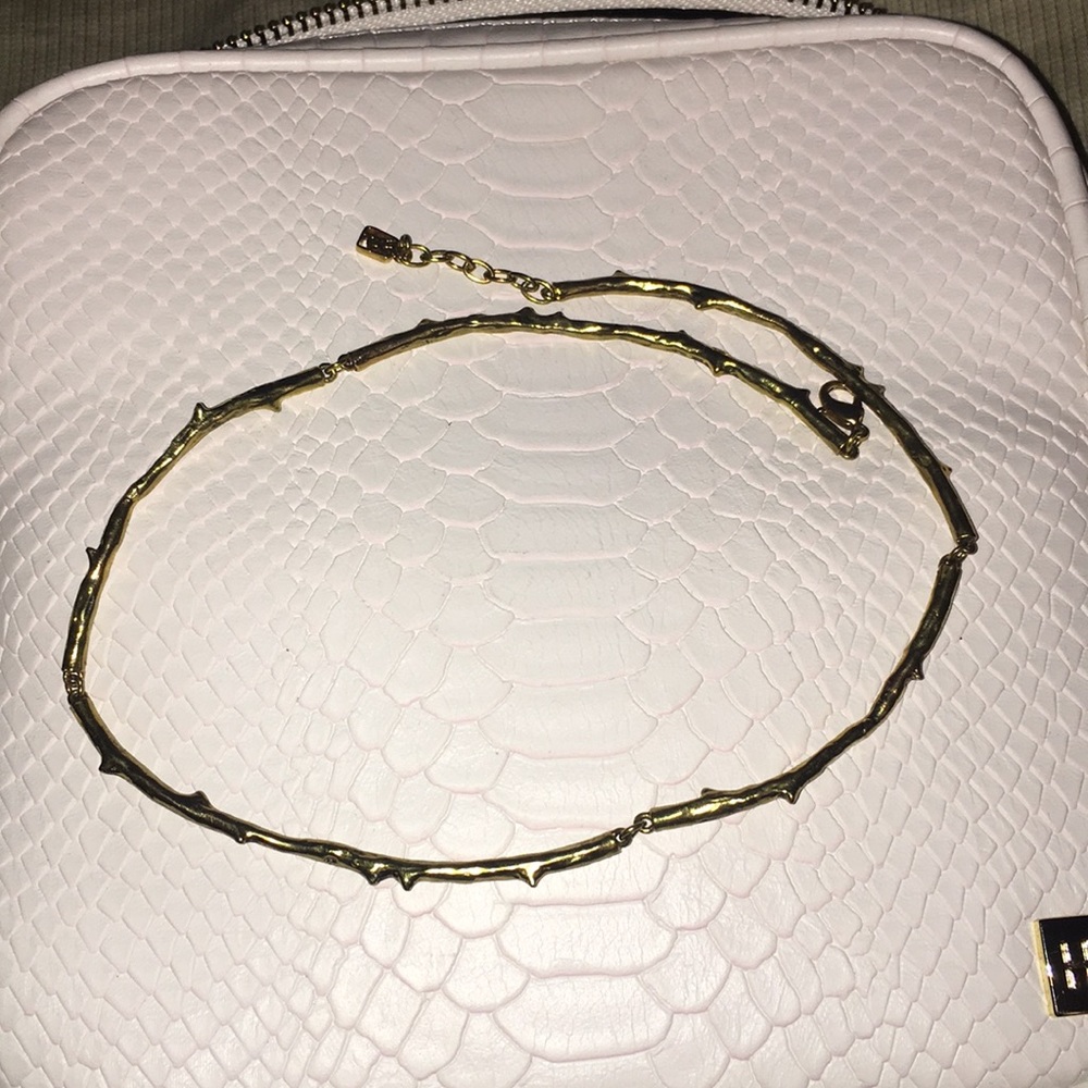 Choker brass waxing poetic necklace. NEW!
